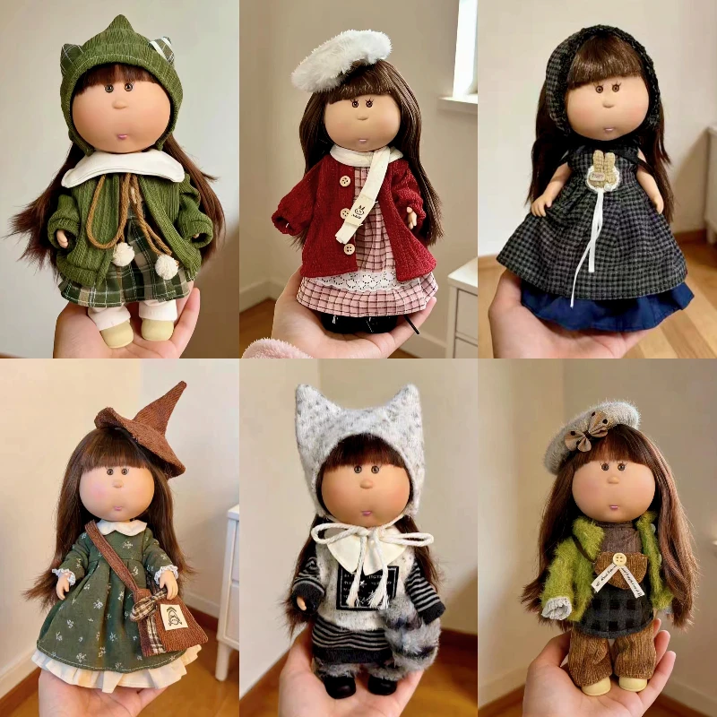 

Fashion Curly Hair Bean Eye 24cm Spanish Potato Doll Mia Vinyl Doll Action Figure Fashion Dress Up Toy DIY Kids Toy Festival Gif
