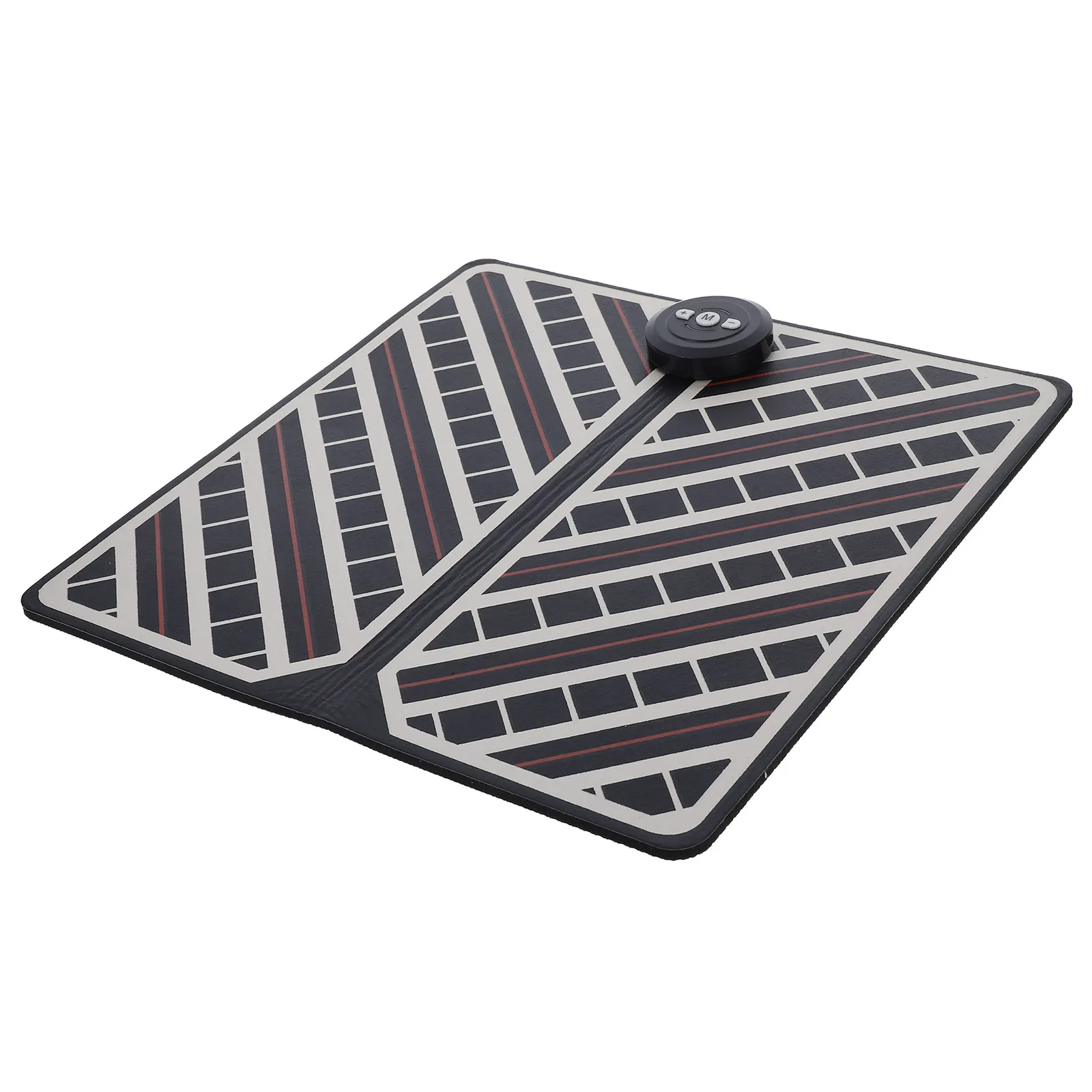 

Rechargeable Foot Massager Mat with Pulse Vibration Multiple Modes for Muscle Relaxation Fatigue Relief Portable Foldable Design