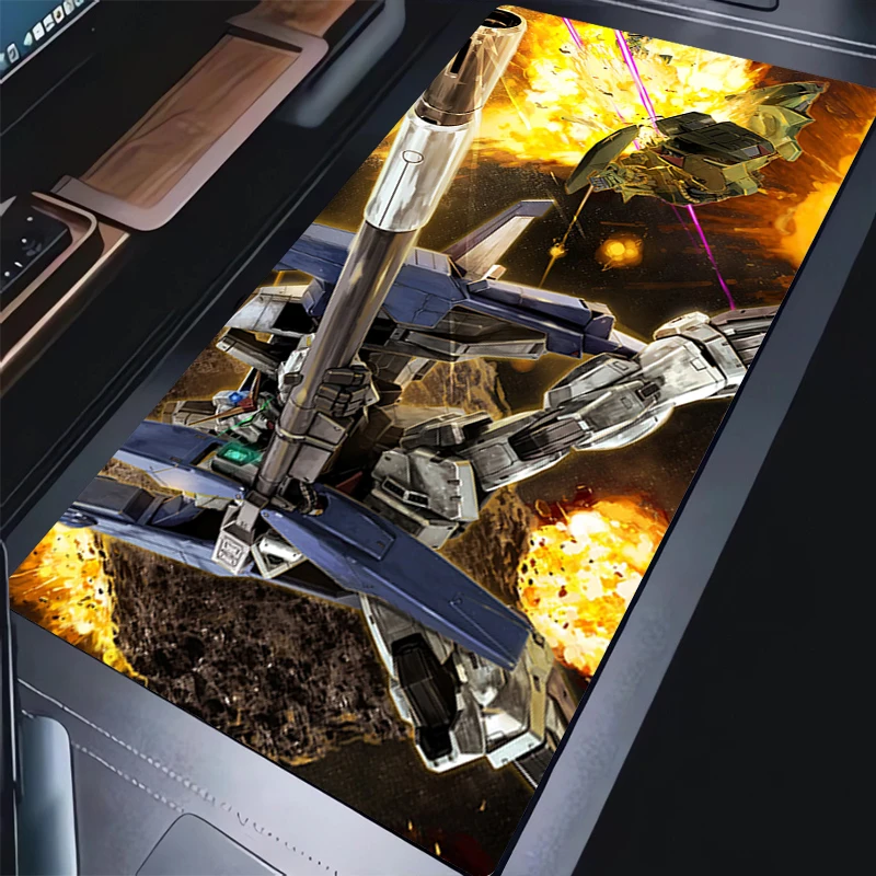 

Коврик для мыши, аксессуары для ПК, игровой коврик для мыши, HD нескользящий коврик для клавиатуры, механический коврик Warrior Gundam, большой настольный коврик, резиновый удлиненный коврик