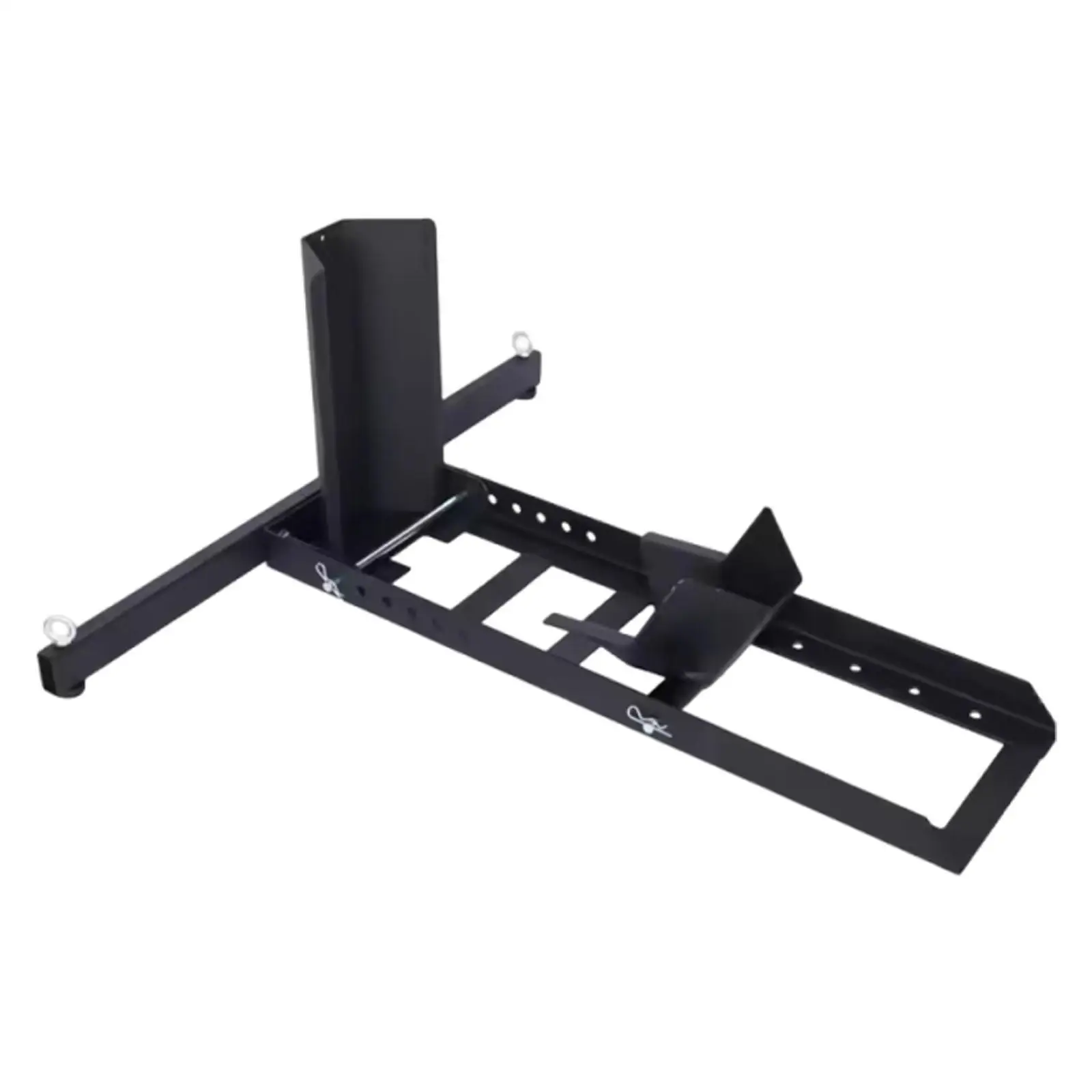 

Motorcycle Tire Stand Chock Heavy Duty Steel Construction Adjustable Black for Garage Storage and Transport