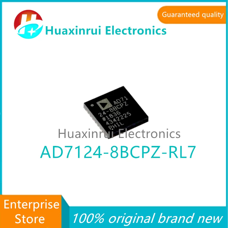 AD7124-8BCPZ-RL7 LFCSP-32 100% original brand new silk screen AD7124-8BCPZ 8-channel 24 bit analog-to-digital converter chip IC