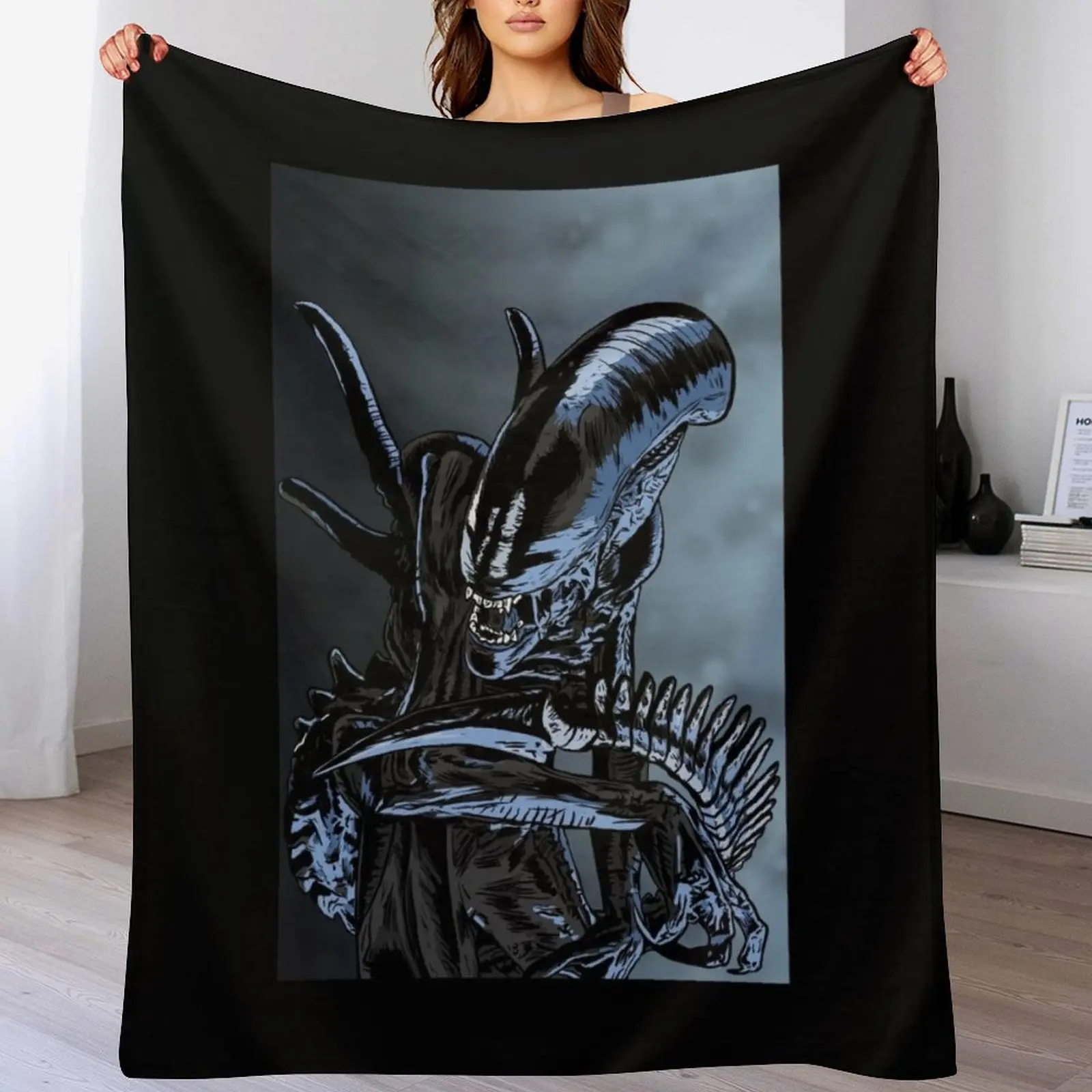 

Xenomorph Throw Blanket Versatile Cozy Throw Blanket for All Occasions