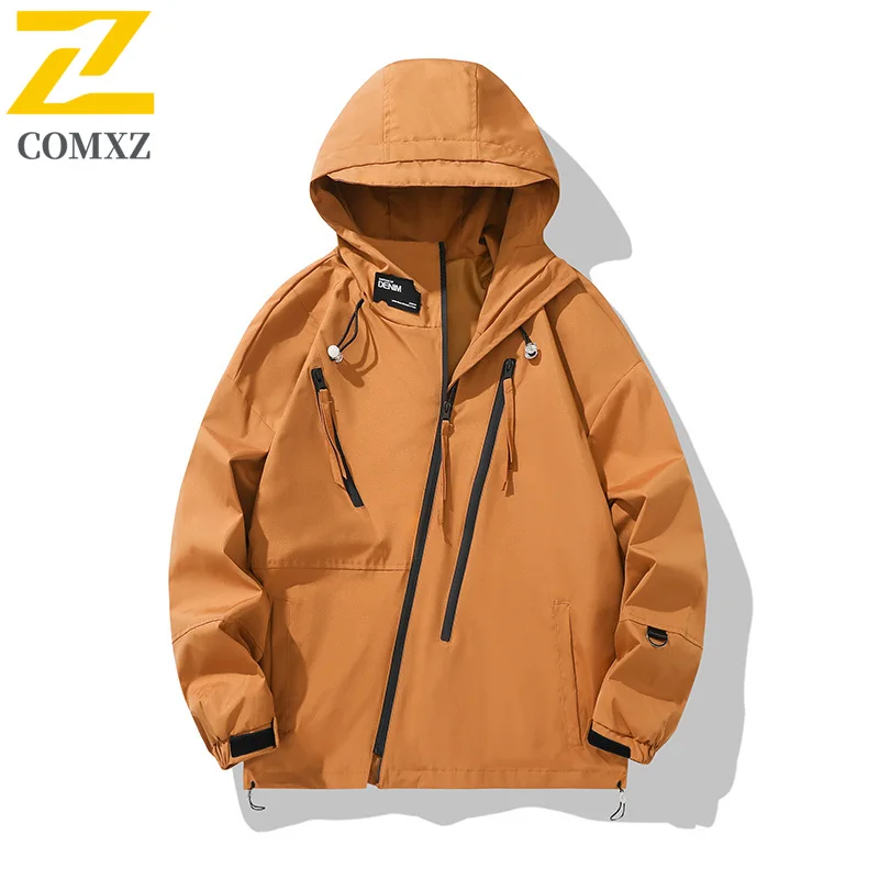 Streetwear Men's Waterproof Jacket 2025 Autumn New Breathable Fishing Camping Windproof Windbreaker Jackets Unisex Men Clothing