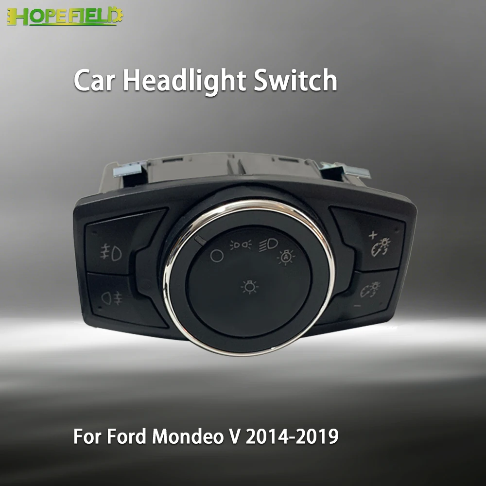 

DG9T-13D061-FEW LED Headlight Switch Fog Light Beam Car Control For Ford Mondeo V 2014-2019 Interior Accessories