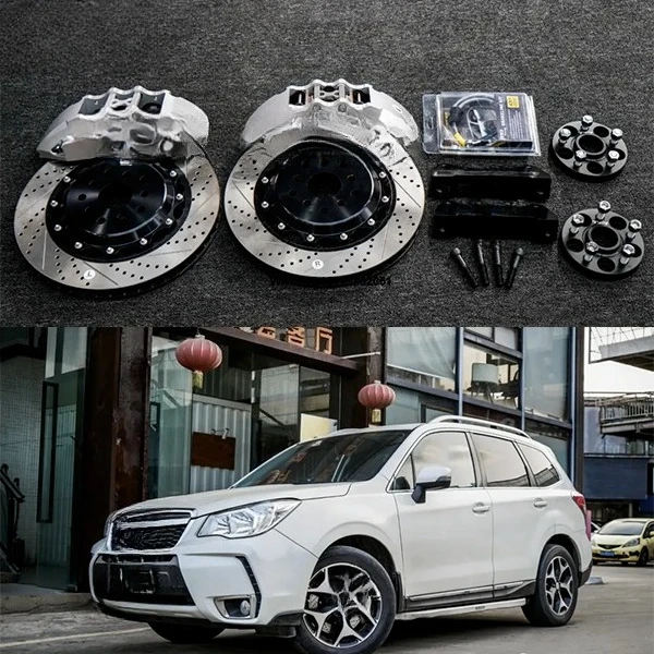 

Гоночный комплект передних больших тормозов P60ES с 6-поршневым суппортом и ротором 355*32, автомобильная тормозная система для Forester с 18-дюймовыми дисками