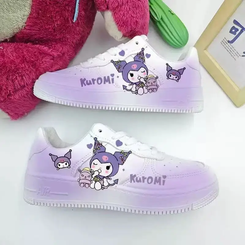 

drop shipping Real Pictures 2025 New Kuromi Canvas Shoes Student Female Cute man Sports Shoes Spring plus size women shoes