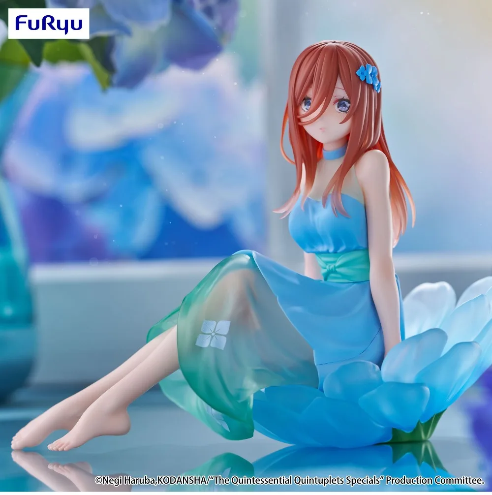 FuRyu Bloo-me! La Quintessenza Quintuplets Nakano Miku Figura Personaggio Anime Modello Giocattolo Ornamento da tavolo Regalo da collezione
