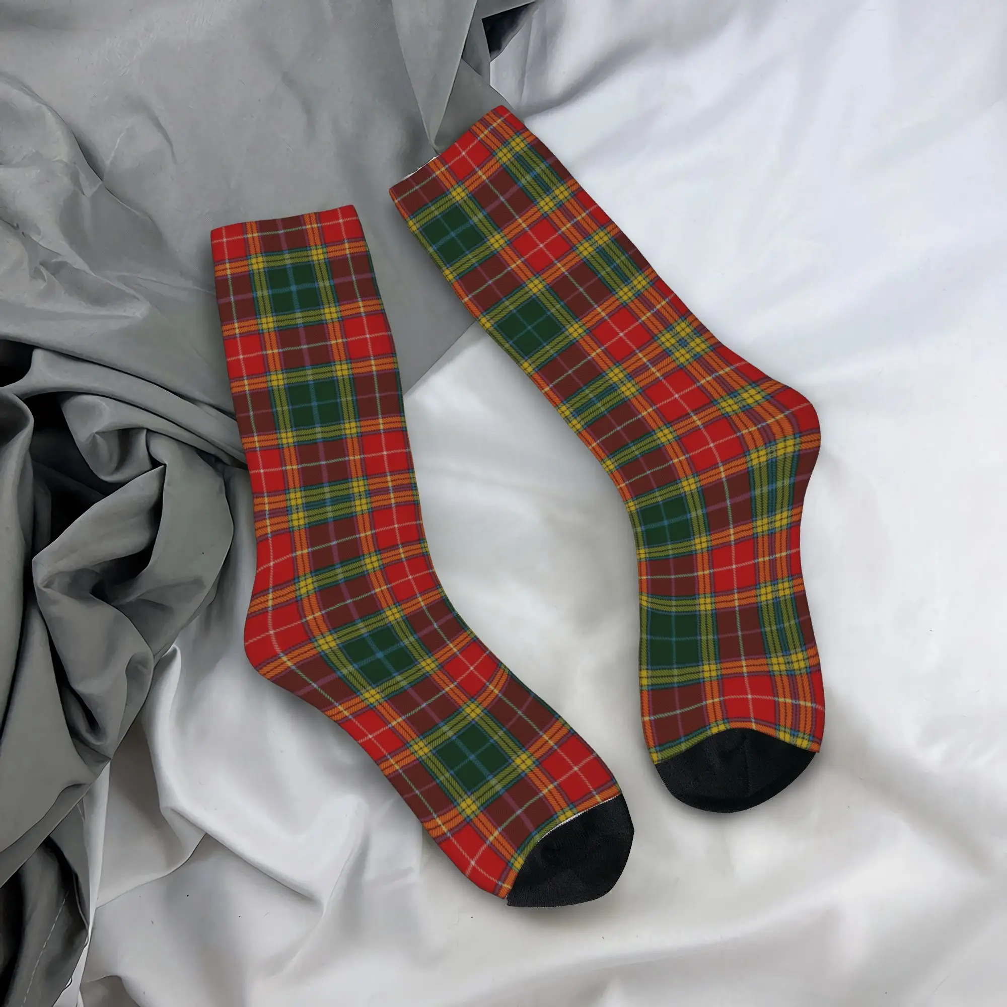

Custom Cool Scottish Clan Tartan Plaid Socks Women Men Warm 3D Printed Football Sports Socks