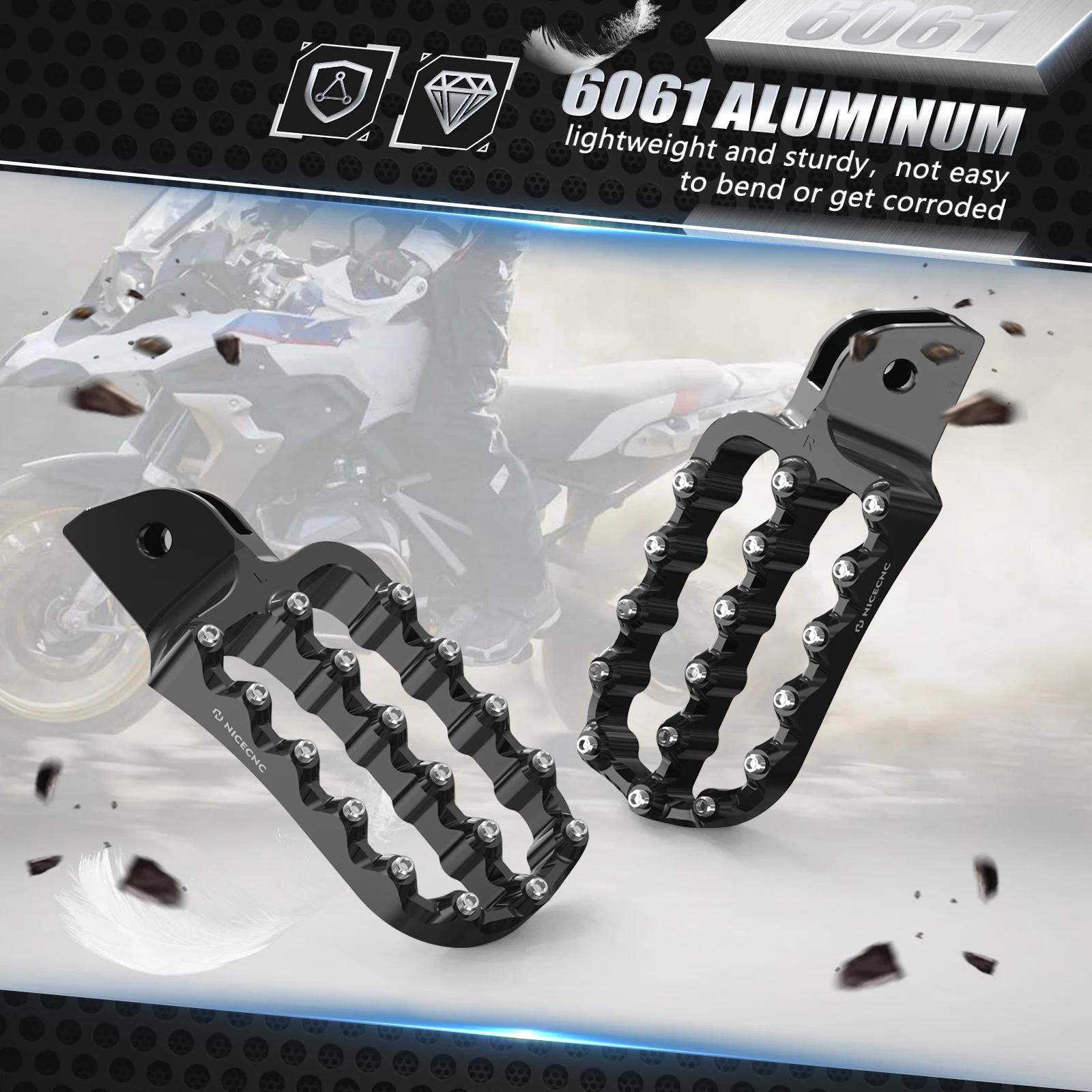 Für BMW R1250GS R1200GS GSA Schalthebel/Fußrasten Fußstütze R1250GS R1250GS Adventure 2019-2024 R1200GS R1200GS ADV 2013-2018 – Detail 12