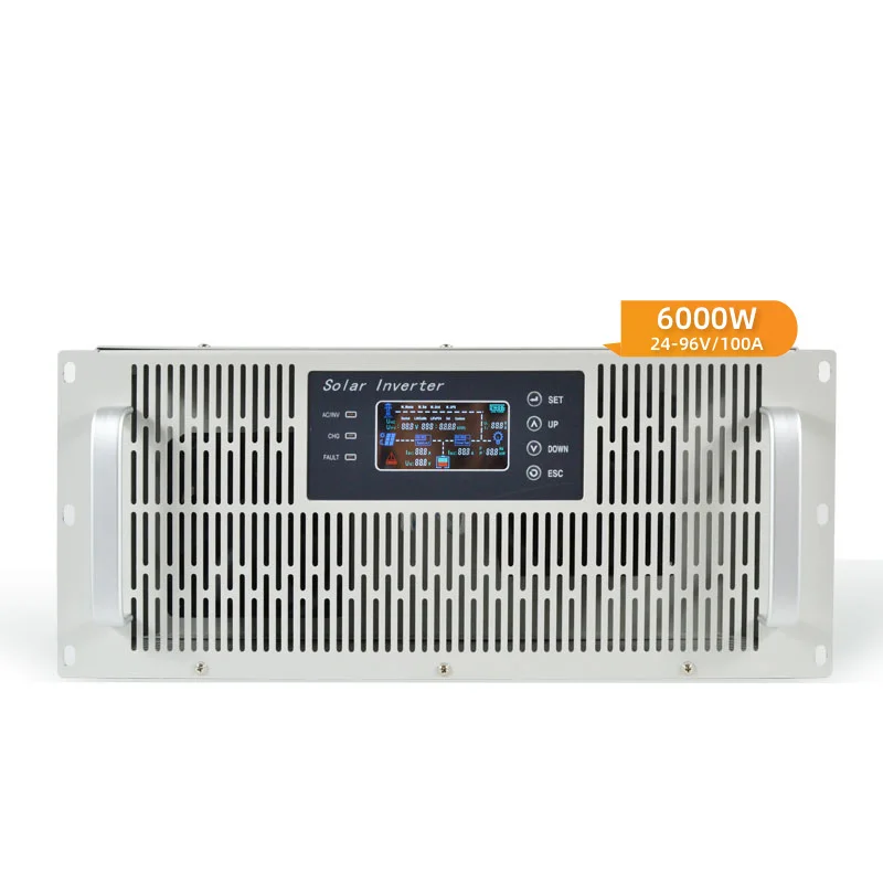 Rack Mounted 5KW/6KW Hybrid Solar Inverter Off Grid Pure Sine Wave Factory Price for Home Solar System