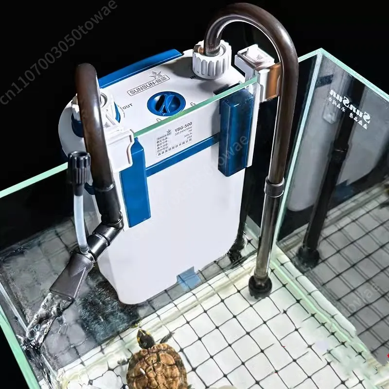 3 in 1 Hang on Back External Aquarium Filter Fish Tank Filter Fish Waste Collector