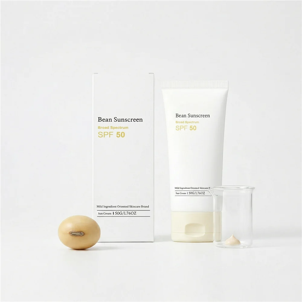 Soybean Moisturizing Protective Cream Lightweight Daily Face Moisturizer Environmental Barrier Soothing Skin Primer for Summer O
