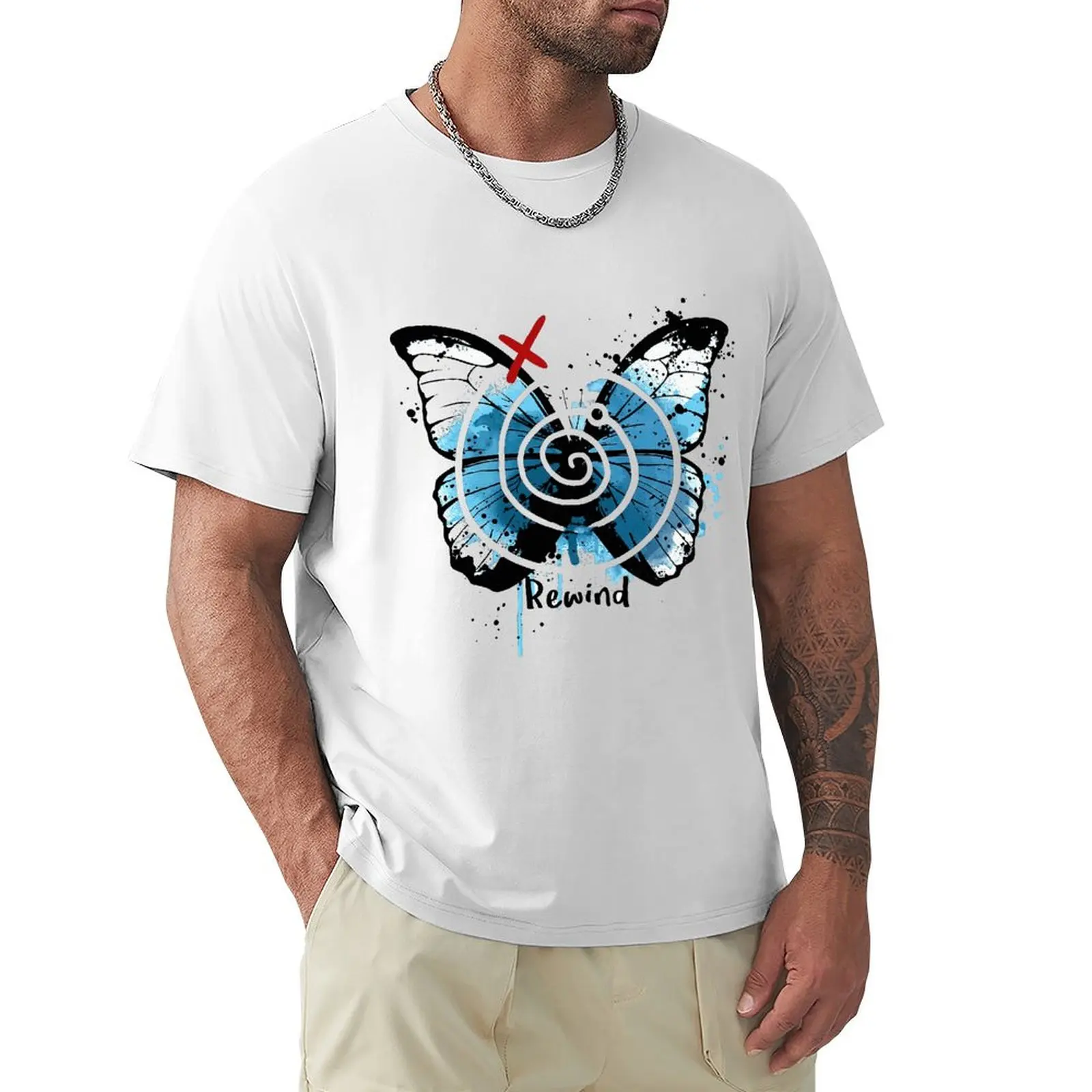 

Rewind Life Is Strange T-Shirt White Life Is Strange Printed T Shirt Harajuku Short Sleeve T-shirt Cotton Graphics Tshirt Tops