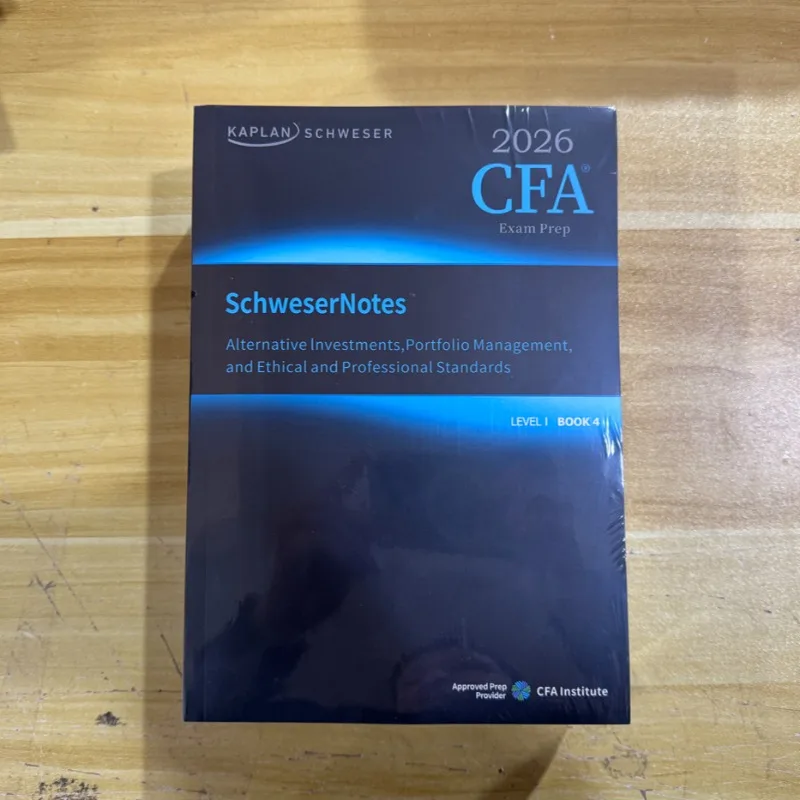 2026 CFA Level 1 SchweserNotes Fimancial Statement Analysis and Equity Investments,Quantitative Methods, English Notes Books