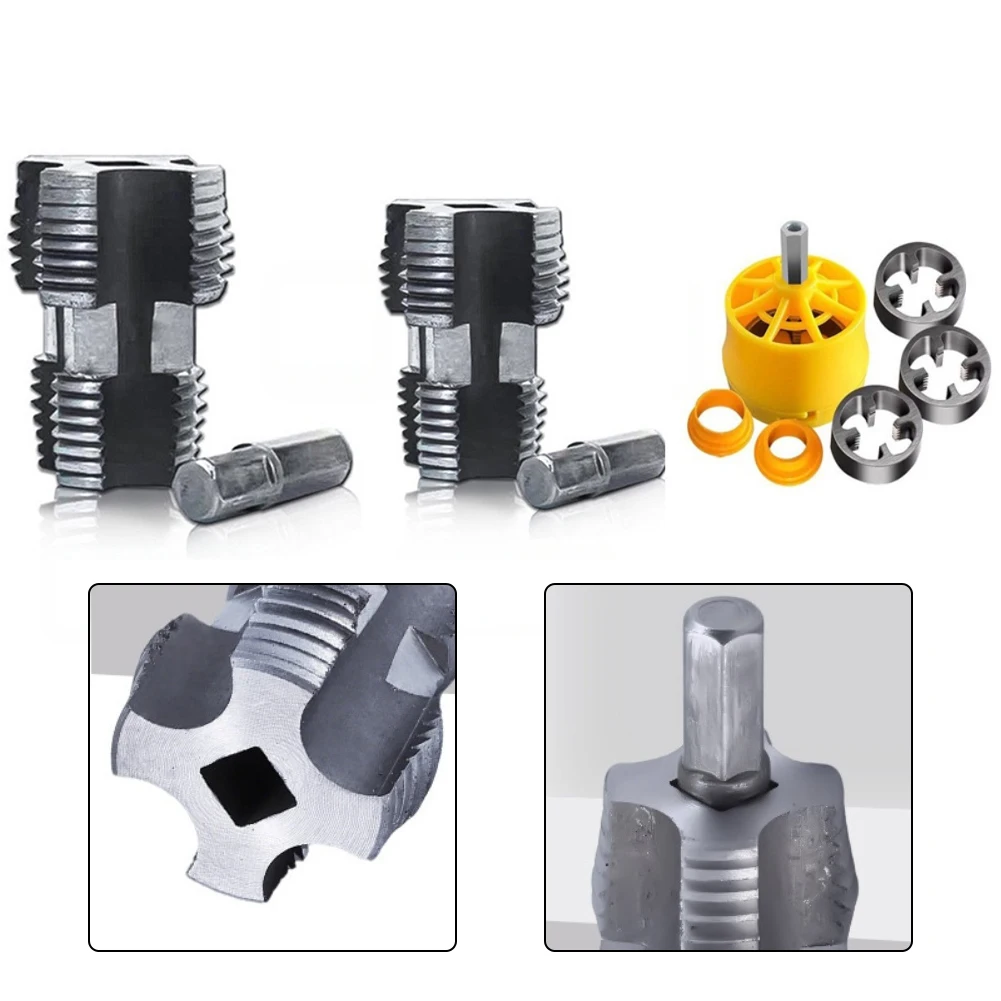 

PVC Pipe Threading Tool Set Compatible With Electric Drill Accessories, Plastic Water Pipe Threading Modules, PVC Threading Tool