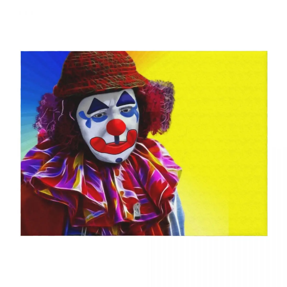 

Sad Clown Throw Blanket Warm Retros for babies Blankets