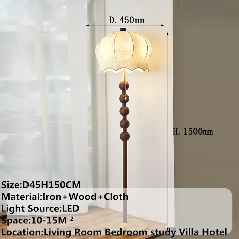 APRIL Contemporary Floor Lamp Retro Art Bedroom Living Room Beside The Sofa LED Villa Hotel Decorative Standing Light