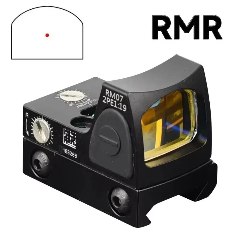 

Mini Tactical RMR Red Dot Optic Sight Collimator Reflex Rifle Equipment Accessories Fit 20mm Rail Airsoft / Hunting Scope