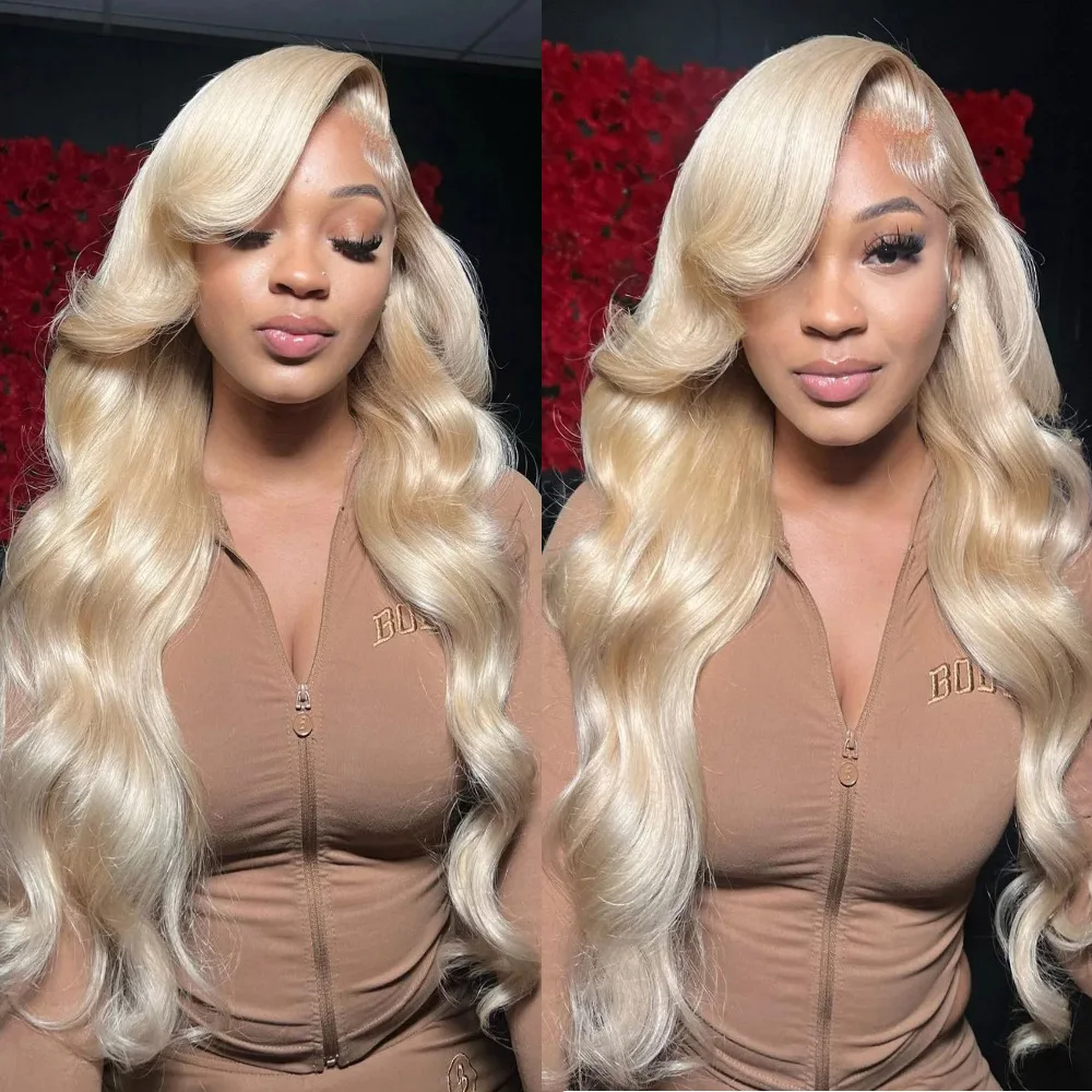 200 الكثافة 13x6 HD الدانتيل الشفاف الباروكة الأمامية 613 العسل شقراء اللون البرازيلي الجسم موجة الدانتيل الجبهة 100% الشعر البشري للنساء