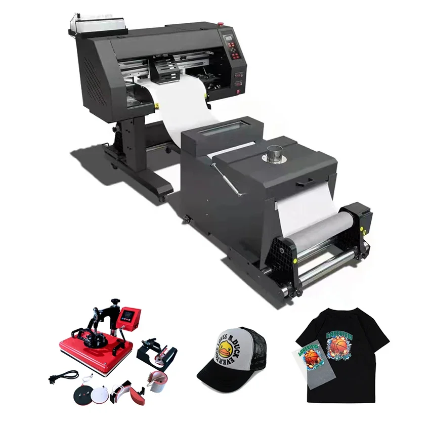 Hot Sale Diy Custom Sweatshirt Hoodie Cloth T-Shirt Digital Inkjet 30cm 60cm A1 A3 Dtf Printer with Xp600 I3200 1600 Print Head