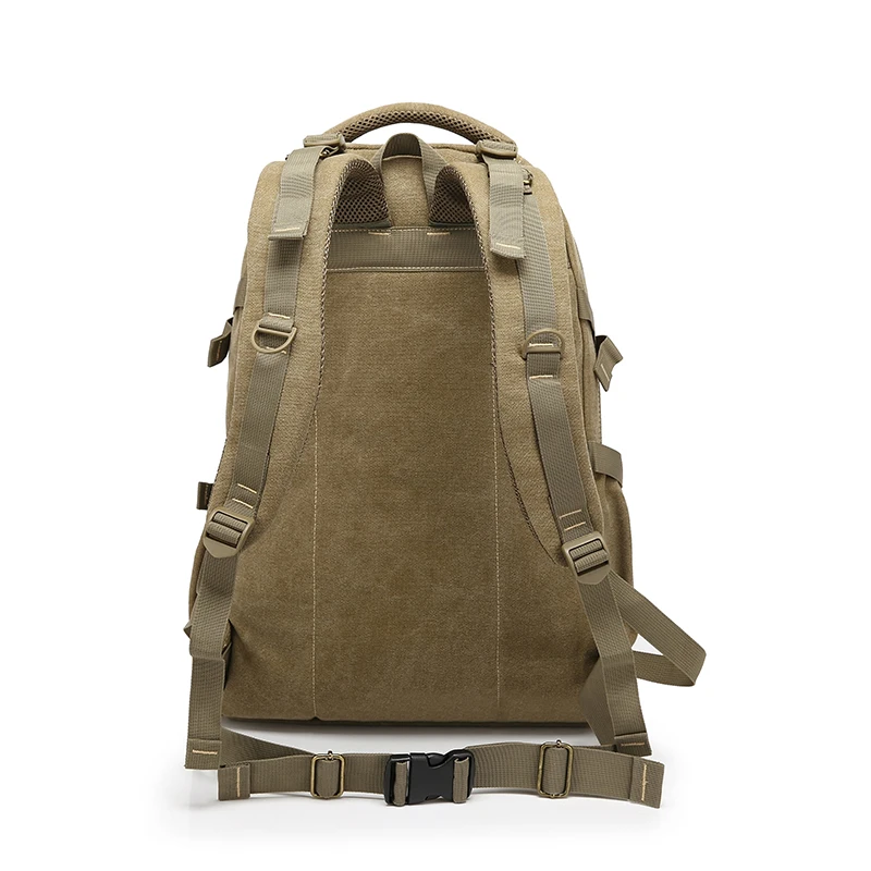 Imagem -04 - Vintage Canvas Laptop Mochila Zipper Mochilas Travel Shoulder Bolsa Notebook Schoolbags College School Bags 17.3 15.6