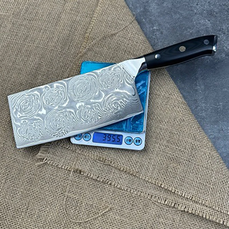 

Slicing Knife G10 Handle 67 Layer Damascus Steel Blade Sharp Chef Cleaver Meat Vegetables 10Cr15MoV Kitchen Knives Cooking Tools