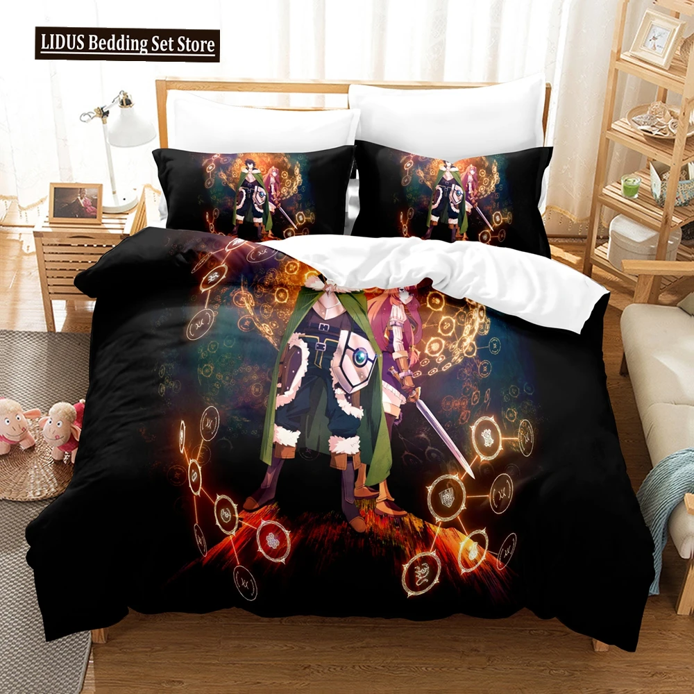 

3D The Rising Of The Shield Hero Bedding Sets Duvet Cover Set With Pillowcase Twin Full Queen King Bedclothes Bed Linen