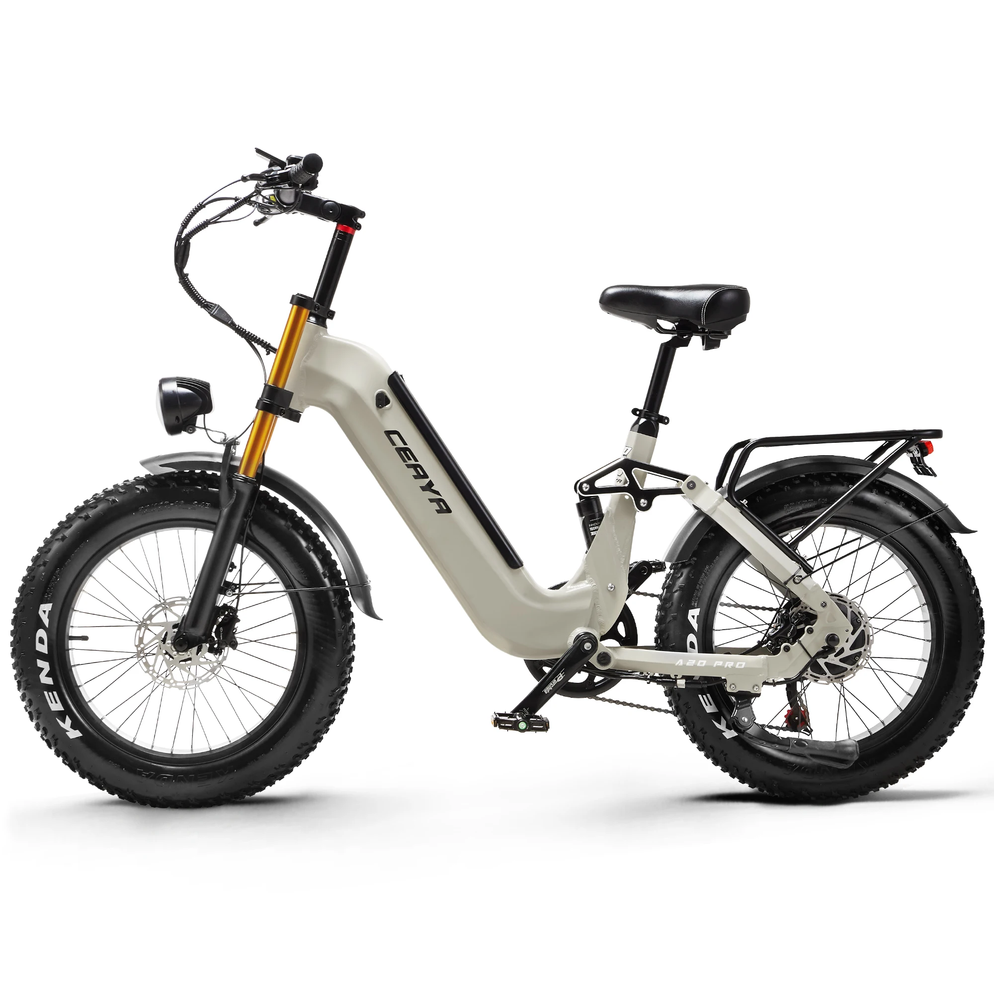 Elektrisches Fahrrad mit Ölbremse, City-E-Bike, 48V20AH Batterie, Elektrofahrrad für Erwachsene, 20*4.0 KENDA Reifen, E-Bike, Elektrisches Mountainbike