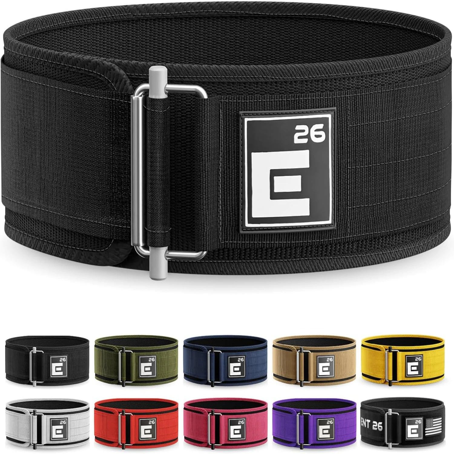 

Premium Self-Locking Weightlifting Belt for Serious Functional Fitness Athletes - Supportive Lifting Belt for Men and Women - Id