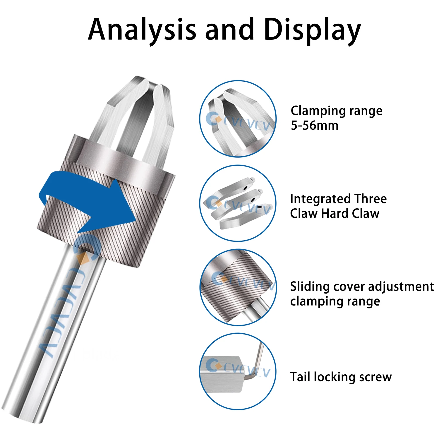 16/20/25/32 مقبض مربع مقبض دائري مخرطة باستخدام الحاسب الآلي التلقائي Yhree الفك مجتذب مجتذب مخرطة معالجة مكافحة كسر تركيبات متينة