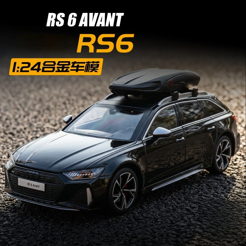 

1:24 RS6 AVANT Sports Car Simulation Diecast Metal Alloy Model car Sound Light Collection Kids Toy Gifts