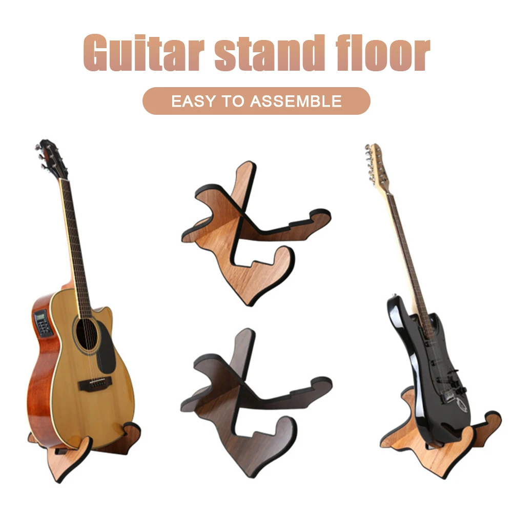 Houten Gitaarstandaard Instrumentonderdeel Accessoires Gitaarstandaard Rack Verticale Ukelele Display Muzikale Snaren Opvouwbare Houder Stand