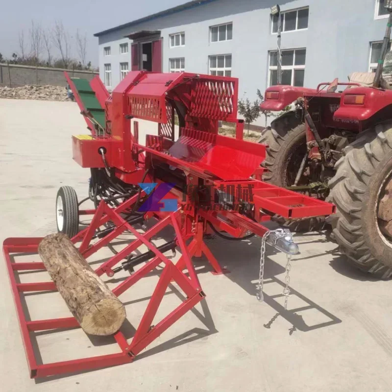 Tractor Mounted Fire Wood Processor Hydraulic Wood Cutting Machine with All Accessories