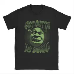 Shreks Get Outta My Swamp Men's T Shirt Fashion Tees Short Sleeve Crewneck T-Shirt Pure Cotton 4XL 5XL Clothes