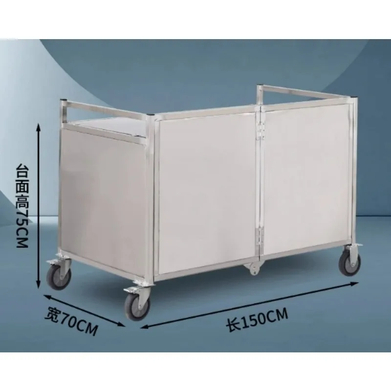 【Hot】Stall trolley foldable mobile snack cart