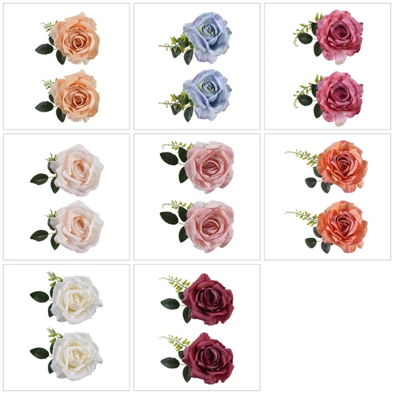 Rose Curtain Tieback Clip-on Flower Tie Backs Holder Voile Net Drape Accessories Home Decoration