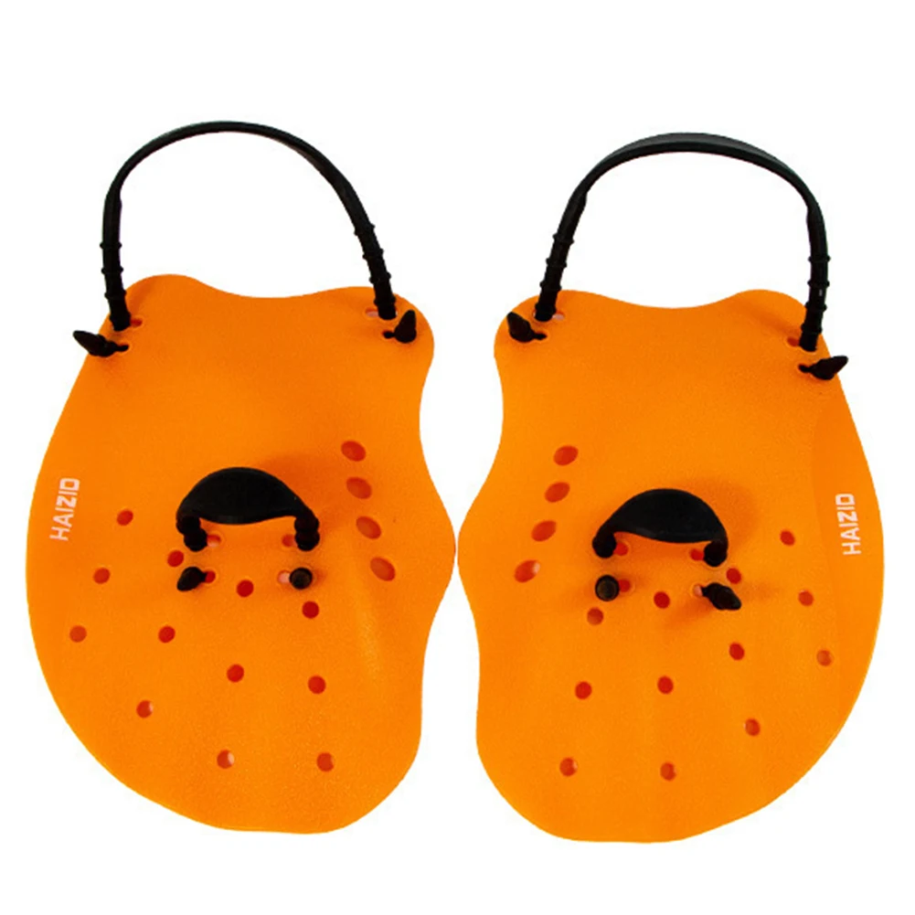 

Swimming Kits Swimming Paddles Water Sports 1 Pair 17*12.3cm About 100g Adjustable Black Hand Webbed Orange 2023