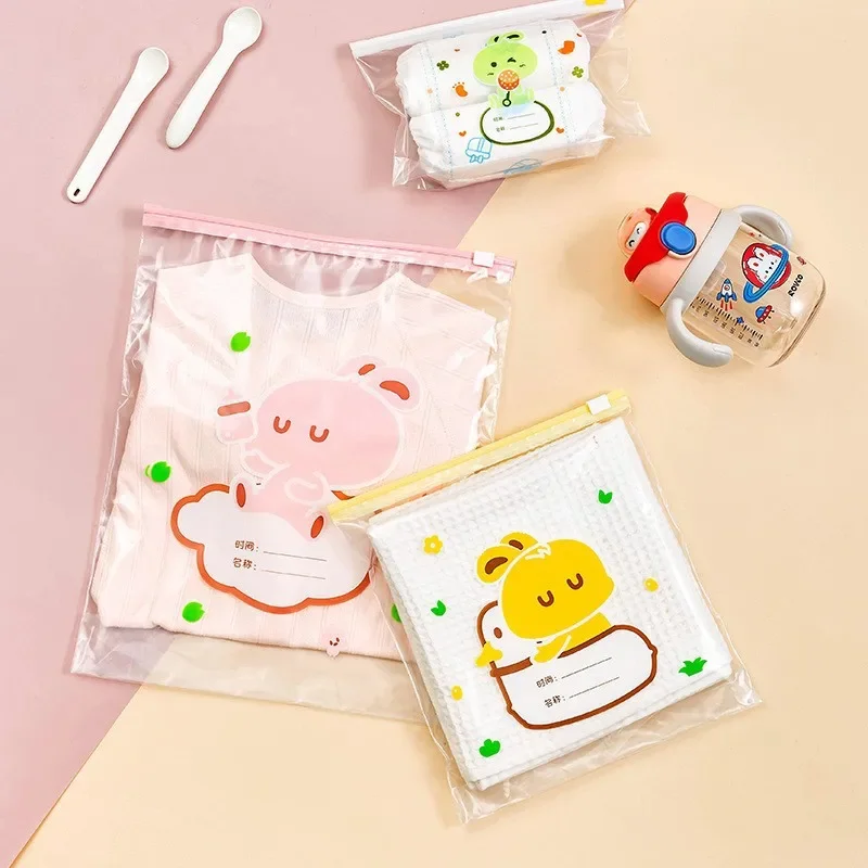 Sealed Storage Bag for Babies Toys Clothes Nursery Entry Cartoon Smooth Lock Dense Bag Infant And Mother Seal Storage Bag