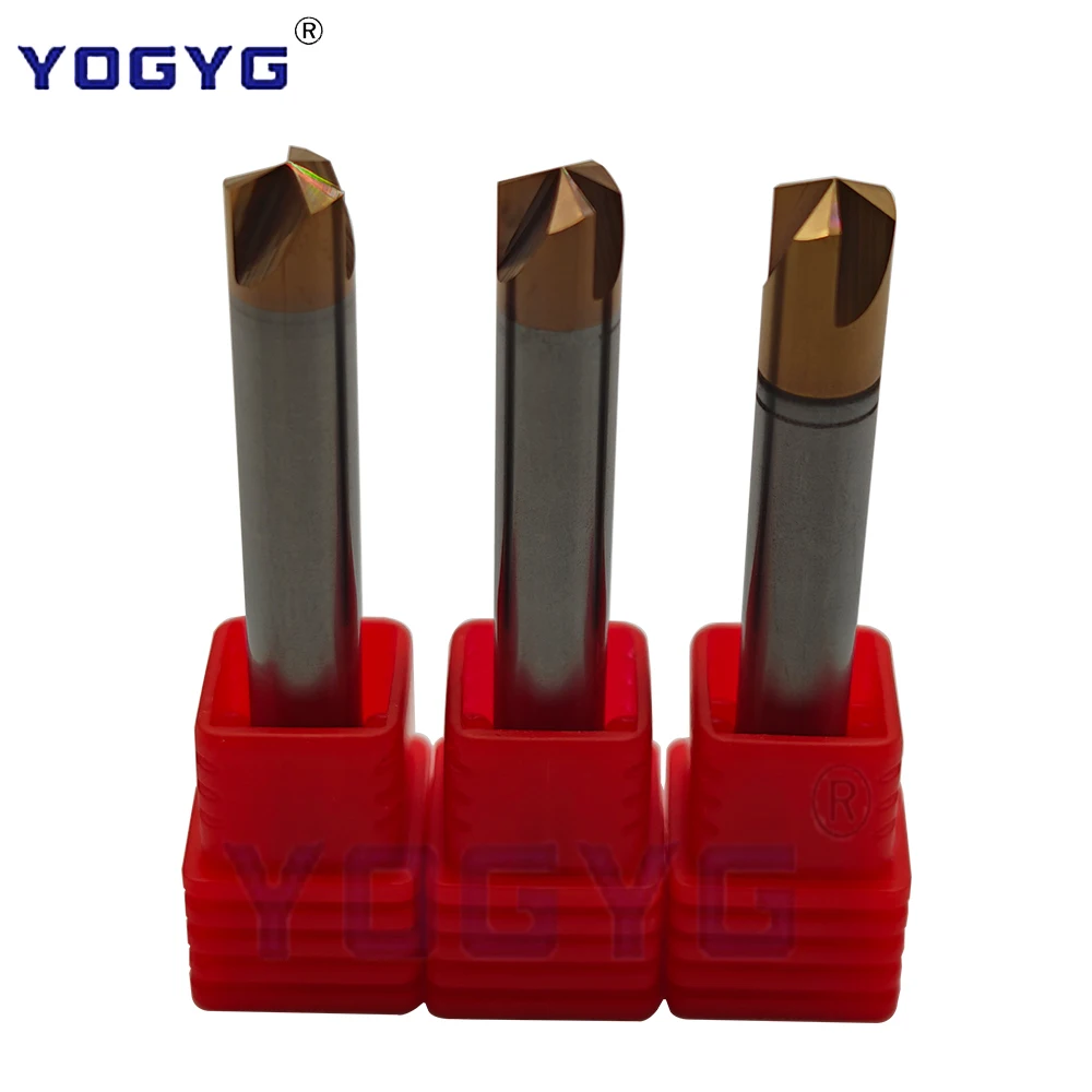 

HRC58 Chamfer Carbide Milling Cutter Deburring Edges 120 Degree1/1.5/2/2.5-20mm 2/3Flutes Tungsten Solid Carbide chamfering mill