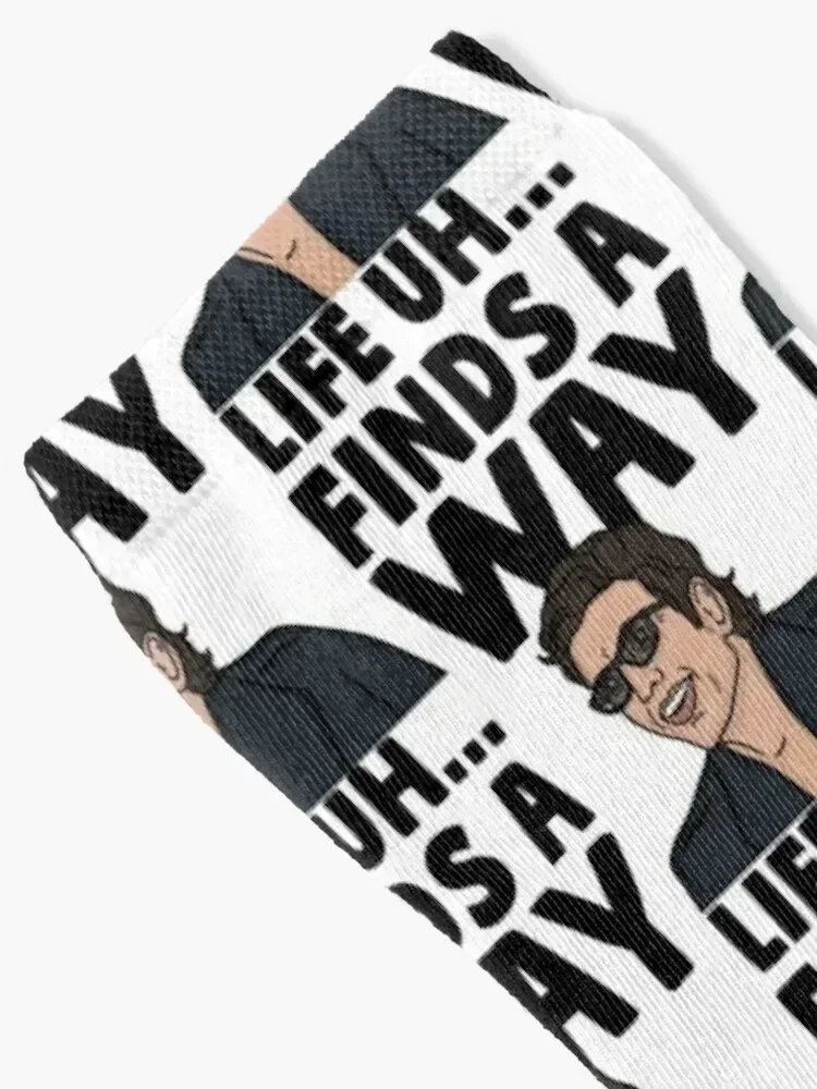 Life Uh Finds A Way Socks anime sports and leisure christmas gifts luxe Girl'S Socks Men's