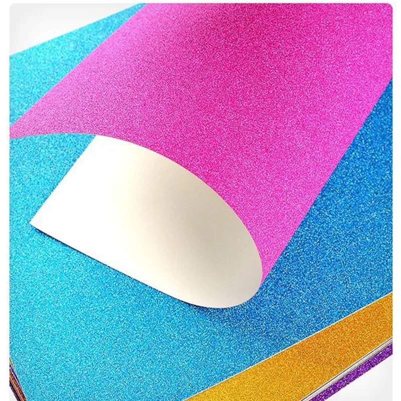 

250gsm Non Shed Glitter Cardstock Paper For Kids DIY Decors A4 Size 1000 Sheets