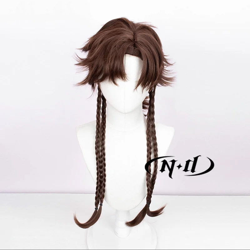 ND Sun Ce Cosplay Wigs Dai Hao Yuan Ashes of the Kingdom Cosplay Hair Wigs for Game Comic Con Coser Heat Resistant Synthetic