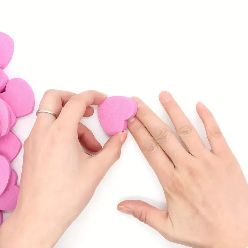 

10/25/50pcs Heart Sponge Nail Files Blocks 180/240 Double-sided Polishing Sanding Buffer Washable Sandpaper Manicure Tools