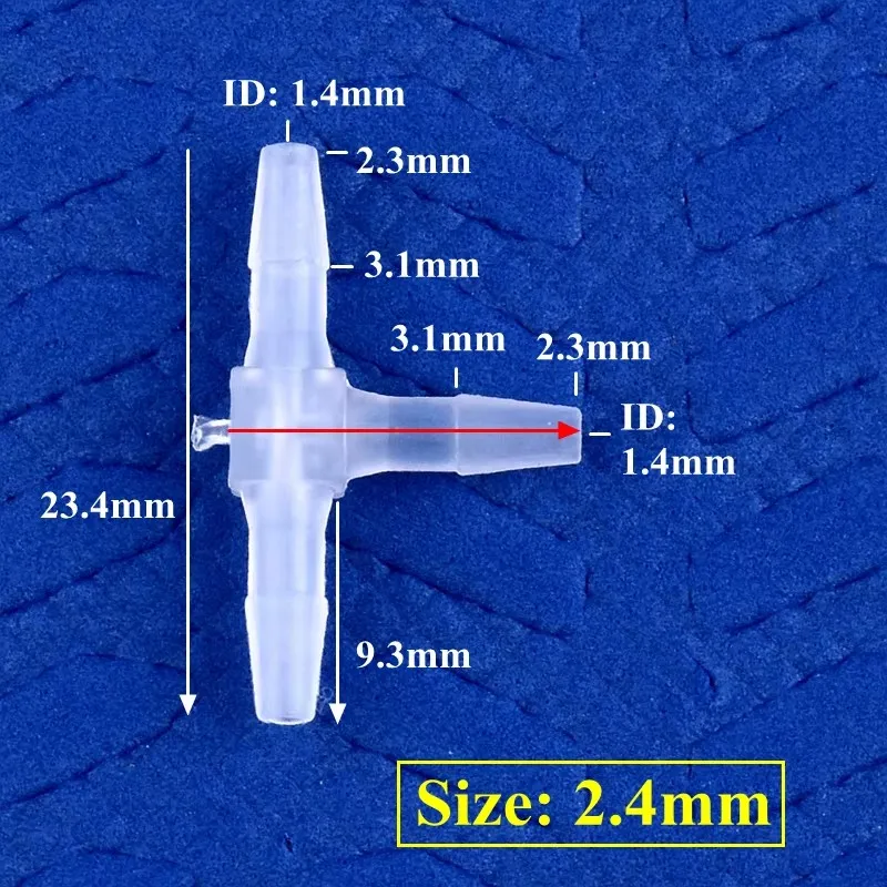 3150 pieces 2.4mm Tee Connector shiping to Russian Federation