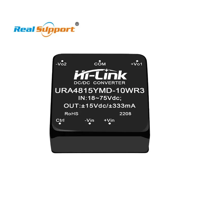 Household Hi-Link 10W DCDC URA4815YMD-10WR3 Isolated Converter 18-75Vdc Dual Output 15V 333mA Step Down Power Supply Module