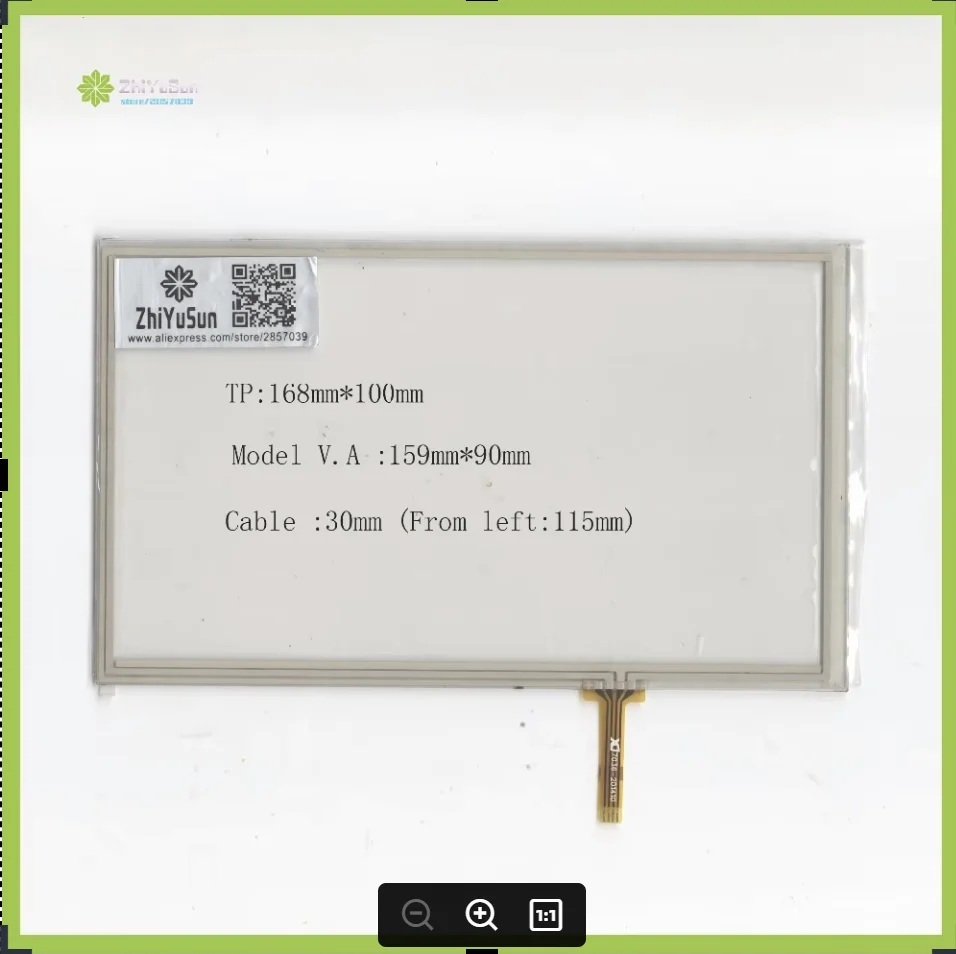 ZhiYuSun 168mm*100mm 7012 Compatible Touch Screen glass 168*100 for GPS tble compatible USE gps touch glass Welding type