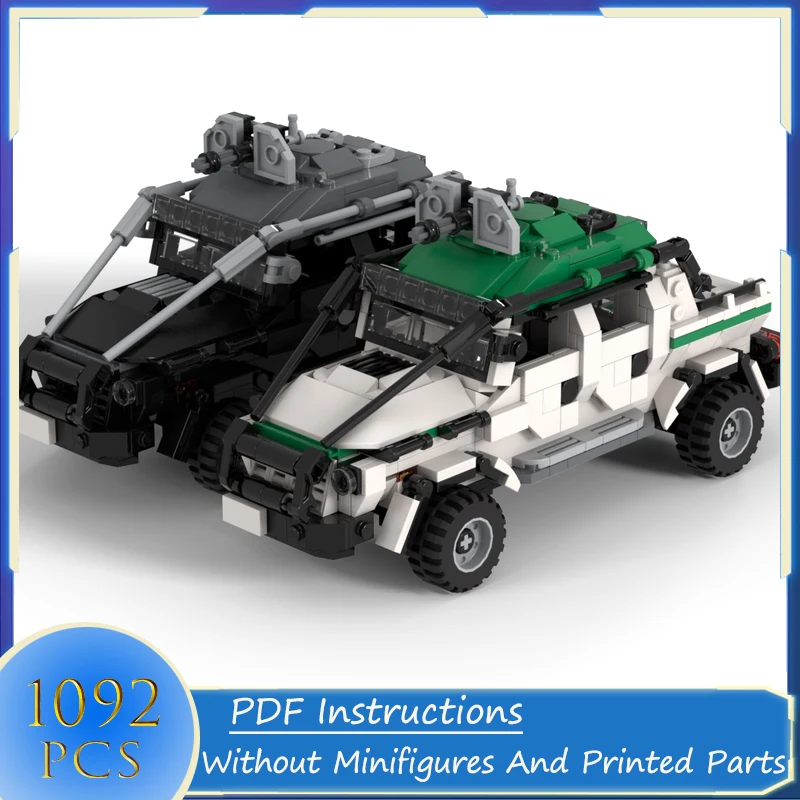 Car Series Building Blocks Armoured Security Truck & Insurgent Escort Truck & Escort Truck Assembly Bricks Transport Toys Gifts