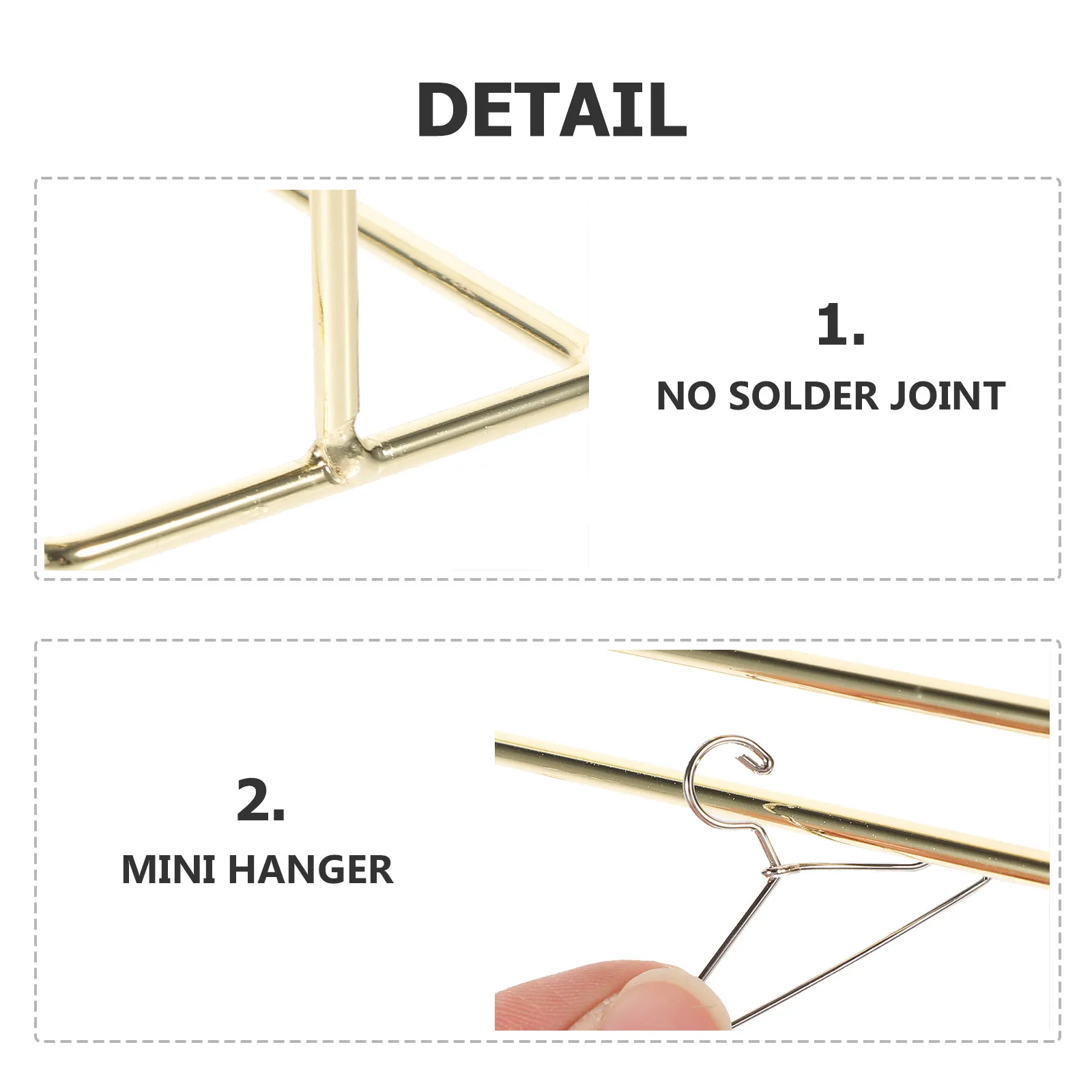 

1Set Miniature Garment Hangers Strong Metal Frame Clothes Display Stand for Dollhouse Accessories Efficient Space Saving Storage