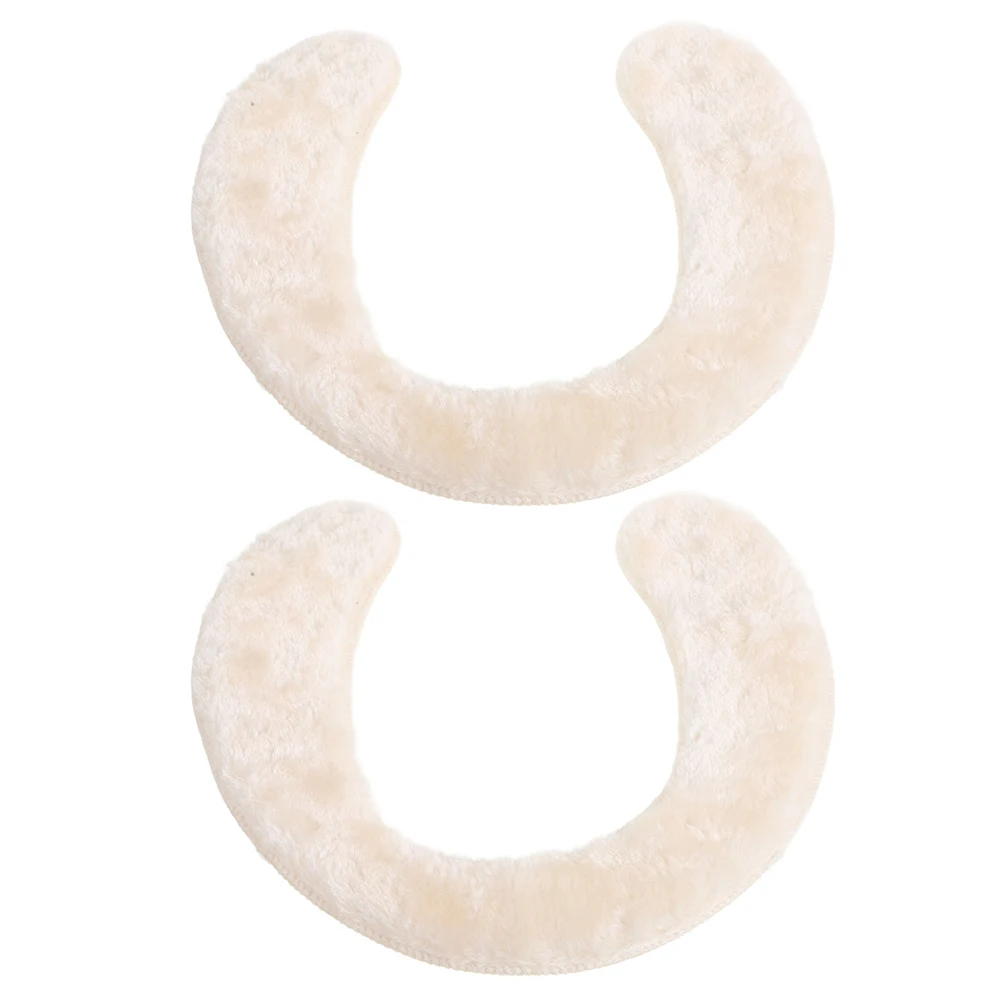 

2pcs Toilet Seat Covers Kids Soft Mats Easy Clean Beige Color Lightweight Portable Long Use Reliable