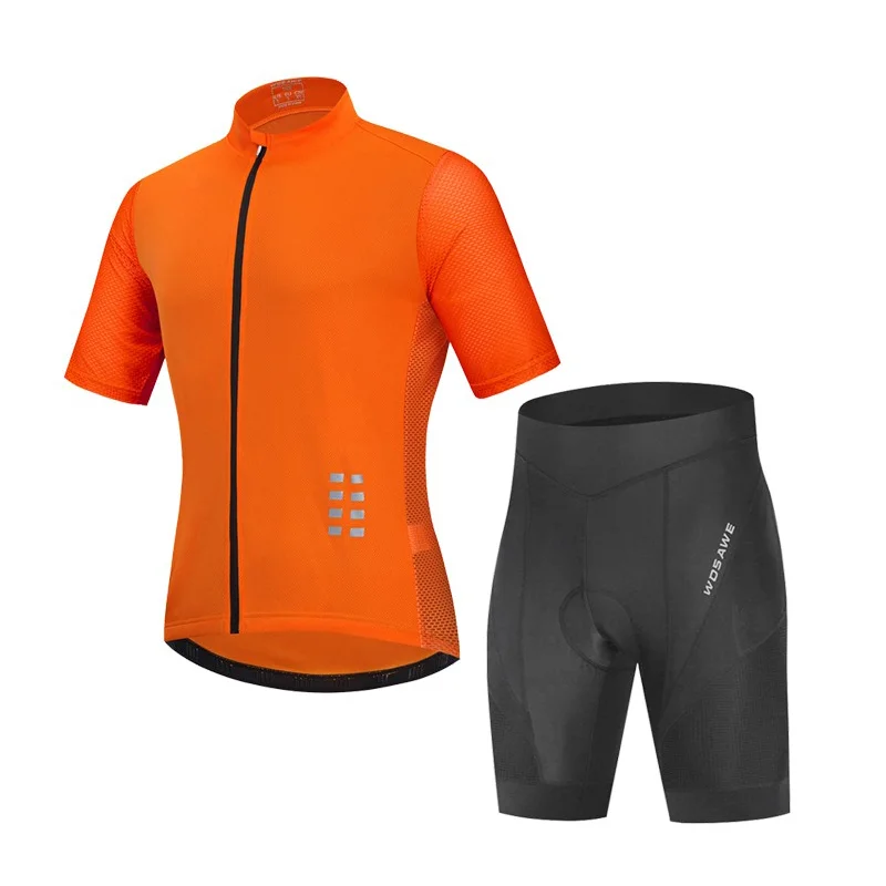 Outdoor sports short-sleeved top quick-drying breathable perspiration bicycle silicone pad shorts cycling suit clothing P54